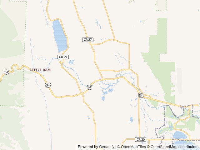 Map of Riverview RV Park location at Loveland, CO, United States