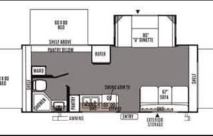 23' ROCKWOOD ROO SLEEPS 10 COMES FULLY STOCKED
