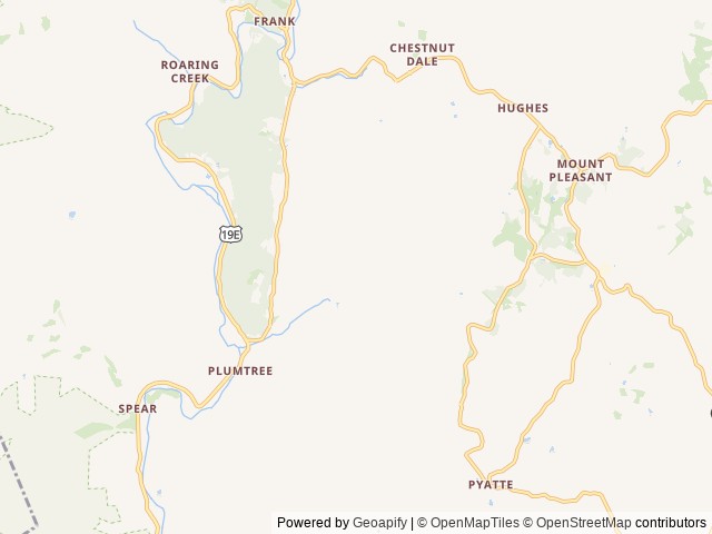 Map of Plumtree Campground and Retreat location at Newland, NC, United States