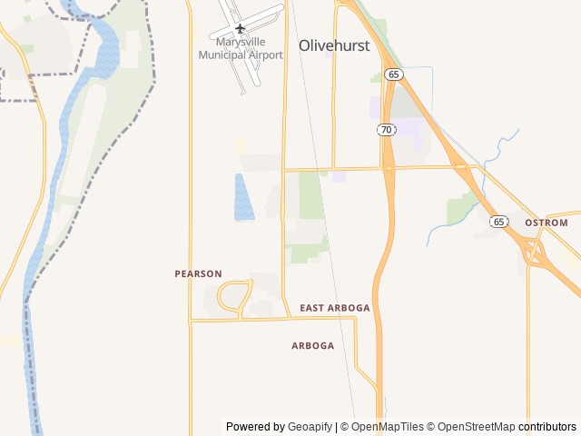 Map for 2013 Thor Motor Coach Daybreak 28PD near Olivehurst, CA