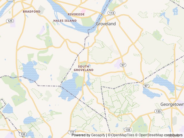 Map for 2008 Jayco Baja 10G near Groveland, MA